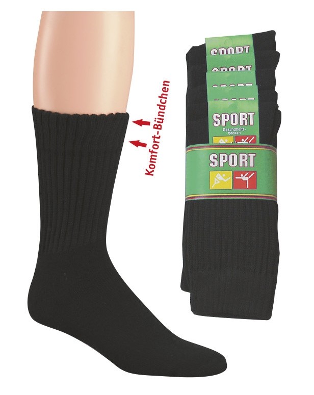 Tennissocken Komfort (5er Pack)