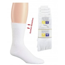 Tennissocken weiss, Komfortbund (5er Pack)