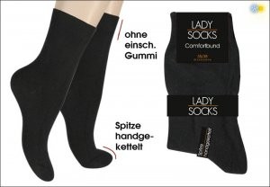 Damensocken 100% Baumwolle (5er Pack)