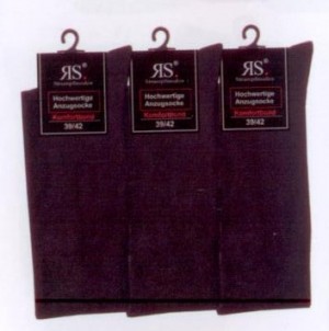 Herrenstrumpf schwarz (3er Pack)